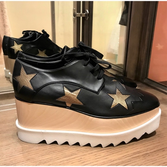 Stella McCartney Shoes - Stella McCartney  black Elyse platforms, size 38